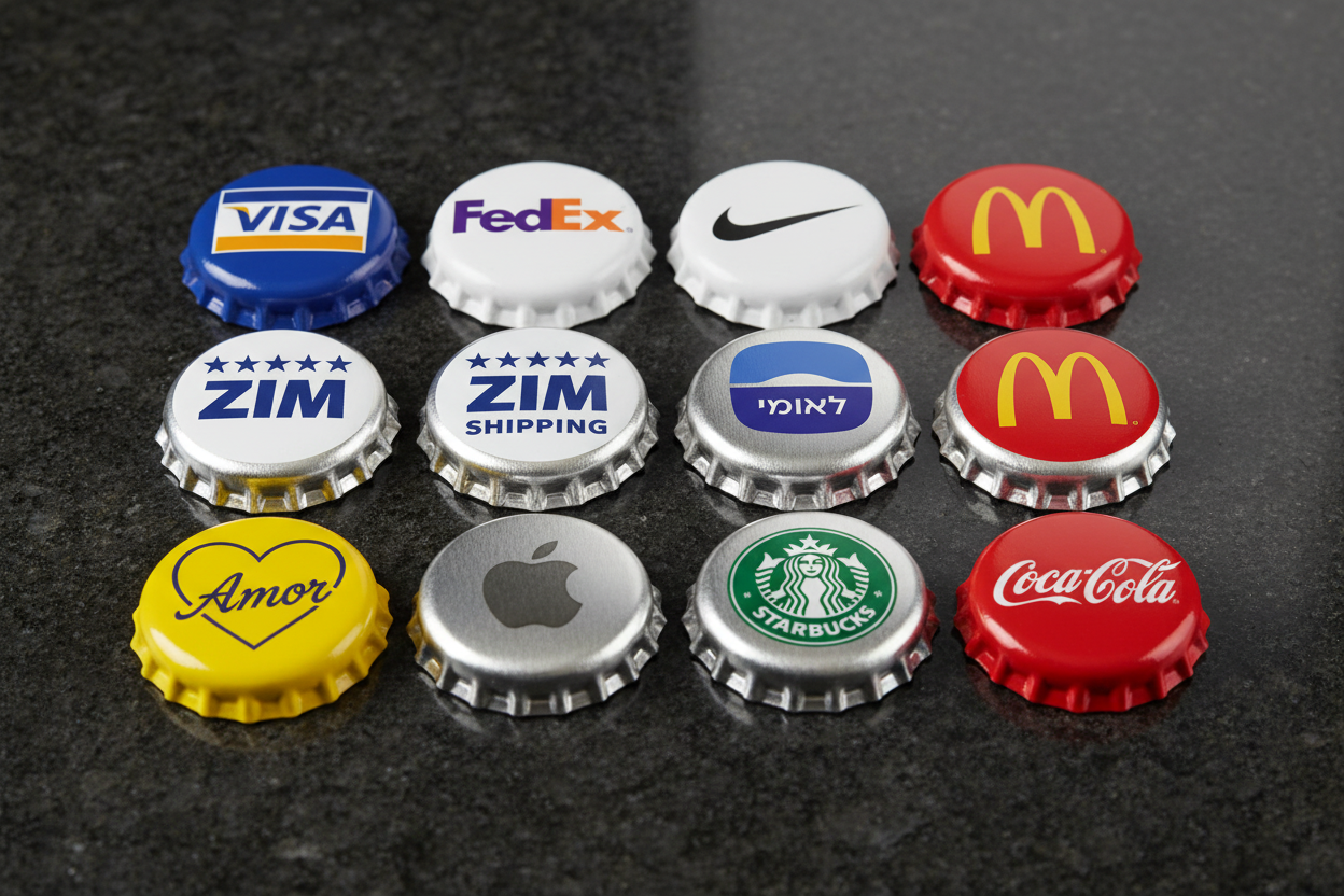 הדפסה על פקקים לבקבוקים בצבע מלא