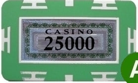 Jetons CASH de haute qualité avec valeurs