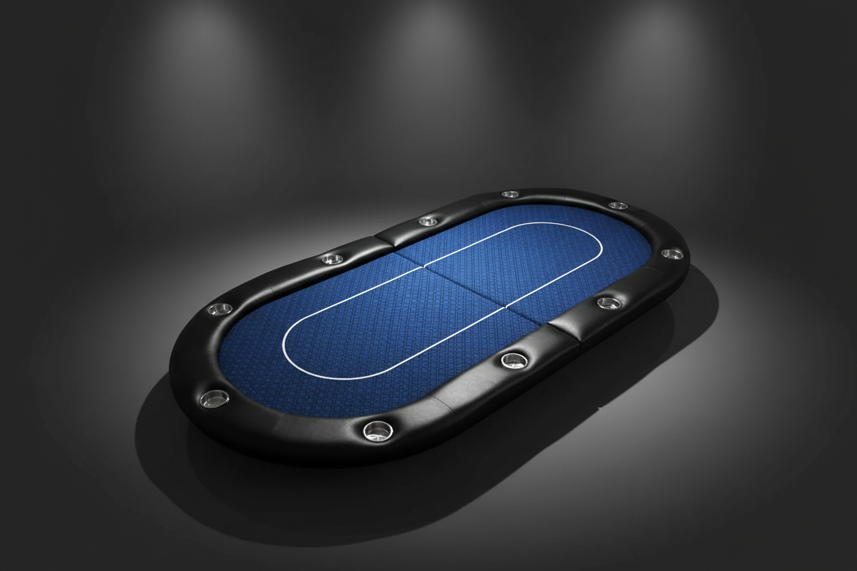 שולחן פוקר כחול סטודיו