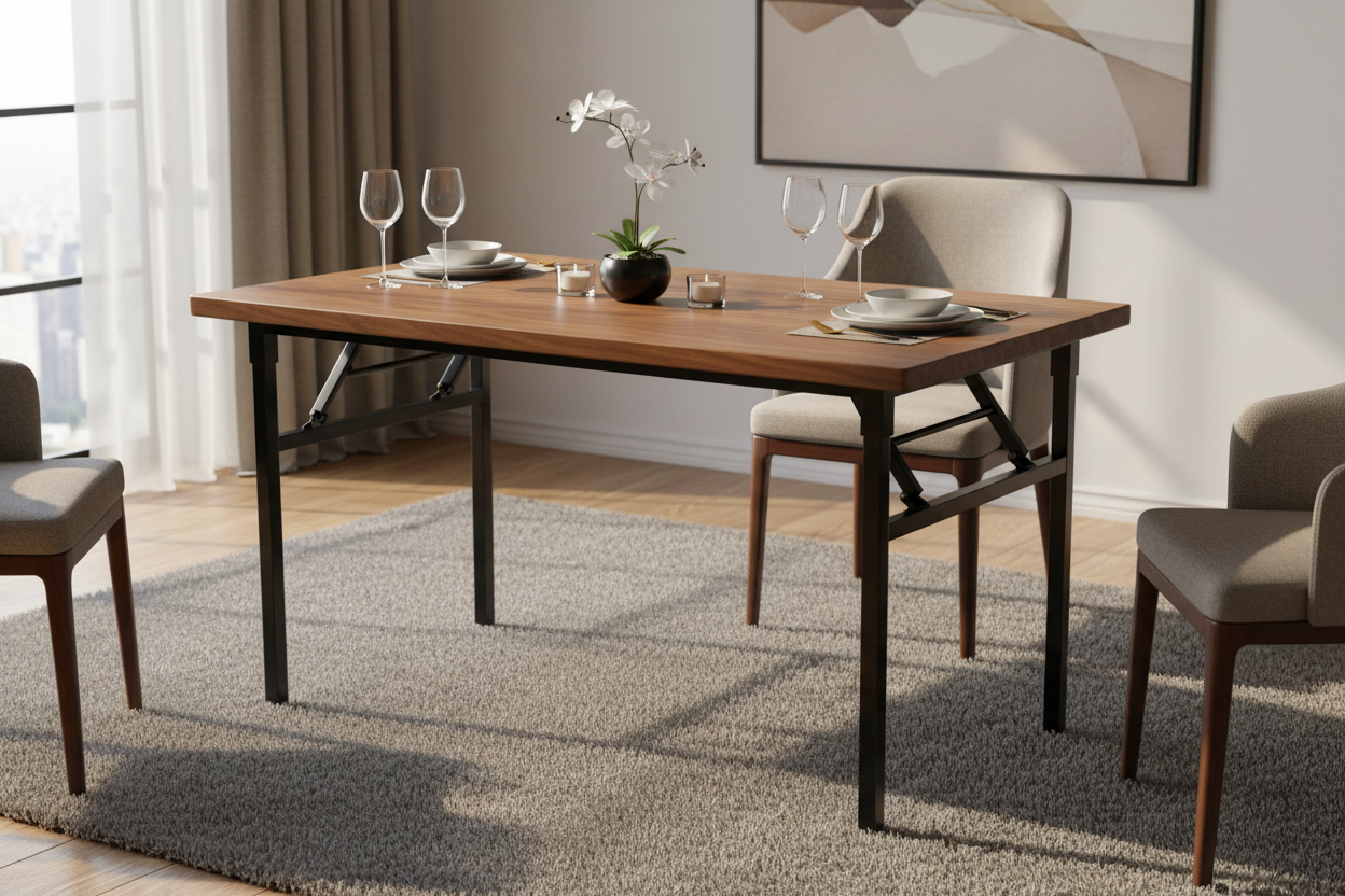 סט רגליים מתקפלים לפלטת שולחן