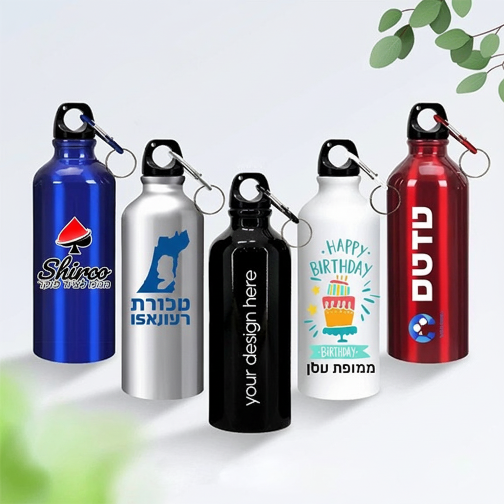 בקבוקי אלומיניום עם הדפסה מותאמת אישית