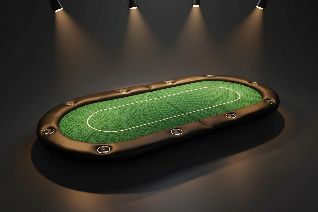 שולחן פוקר ירוק סטודיו