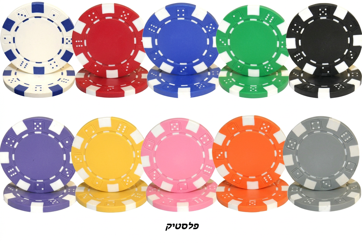 ז׳יטונים לפוקר DICE במשקל 11.5 גרם