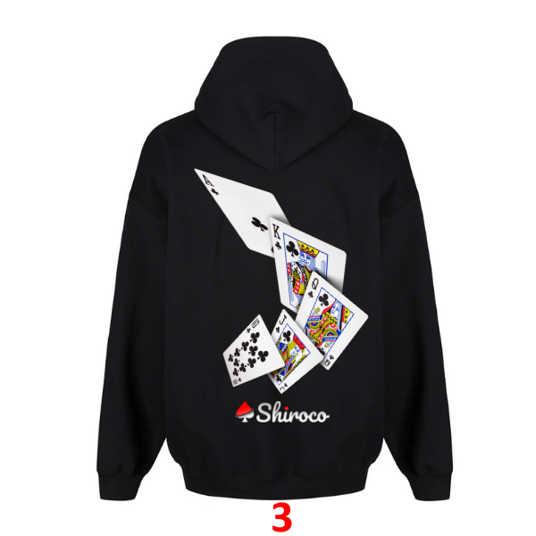 Sweat à capuche noir SPADE Poker dans une sélection de modèles