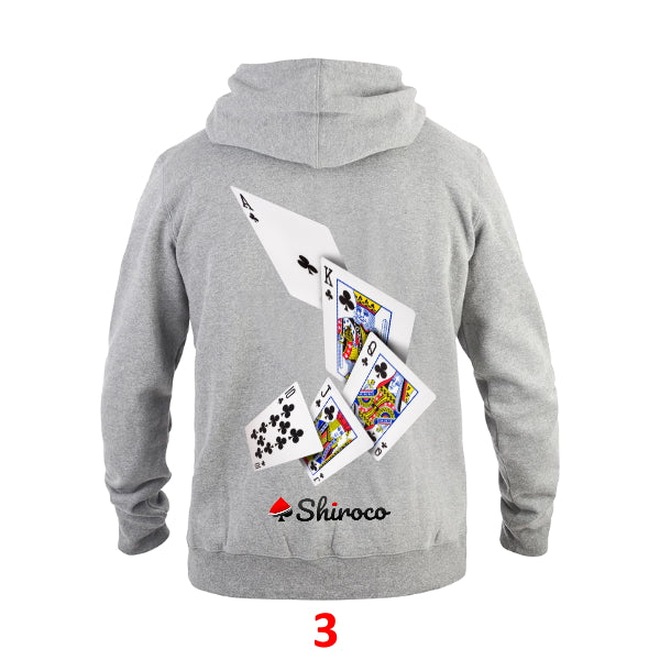 Sweat à capuche de poker gris SPADE dans une sélection de modèles