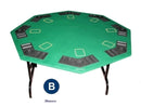 1.22 octagonal card poker table