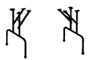 Pieds de table pliants