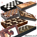 Plateau de backgammon en bois de haute qualité