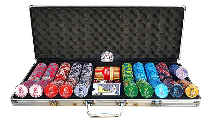 מזוודת פוקר 500 דרגון קרמי 10 גרם