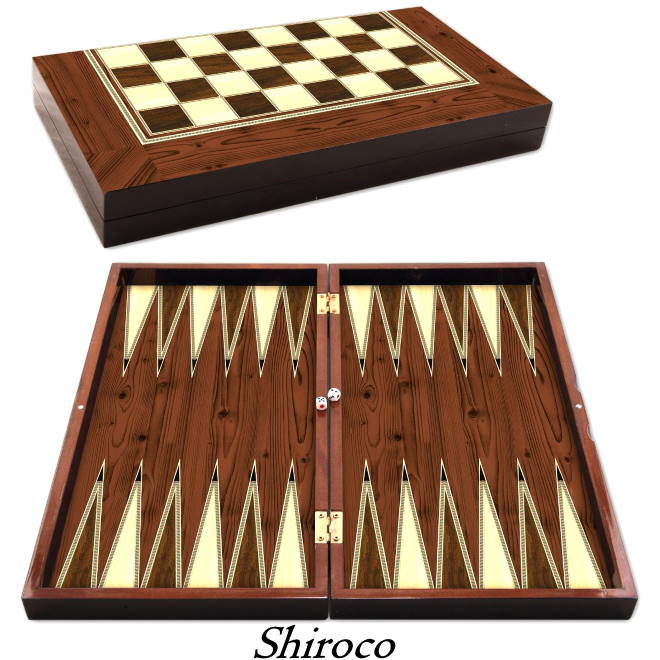 Backgammon turc en bois
