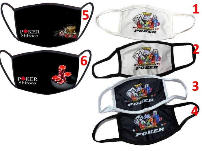 Masque à large bord POKER pour Corona pour une protection élevée