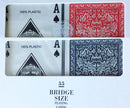 Cartes en placage plastique pour Rummy Bridge (paire)