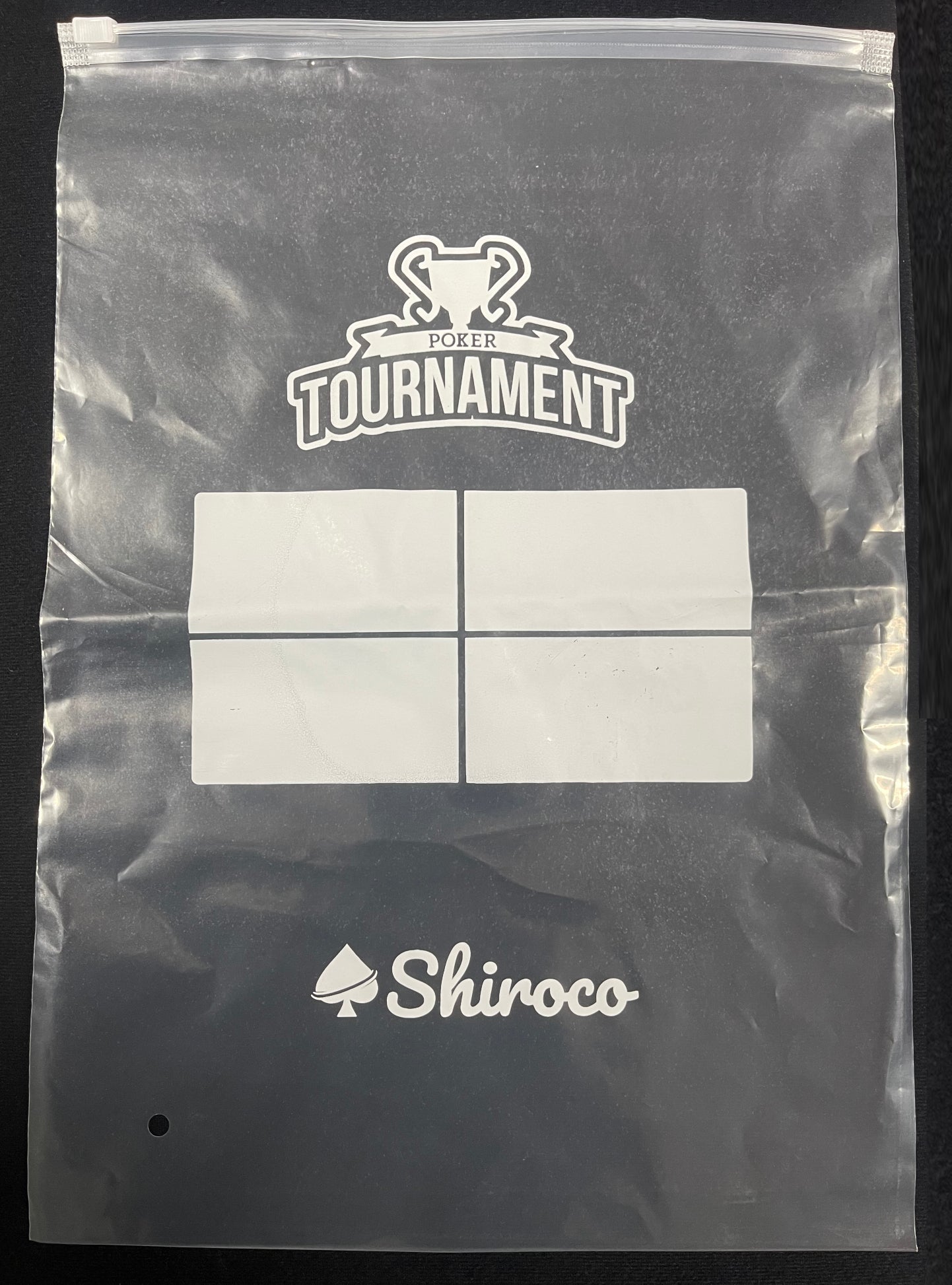 Sacs à fermeture éclair pour les joueurs de tournois de poker